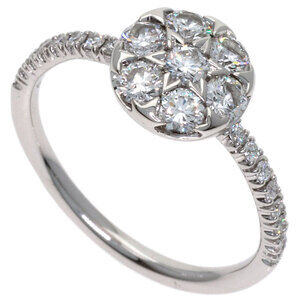CARTIER 18k Silver Diamond Ring #46